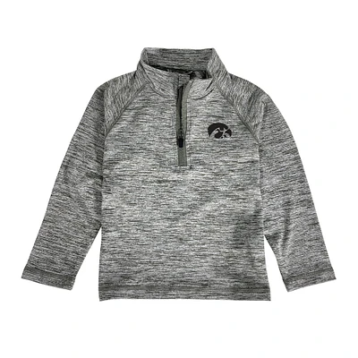 Toddler Garb Gray Iowa Hawkeyes Matthew Raglan Quarter-Zip Top
