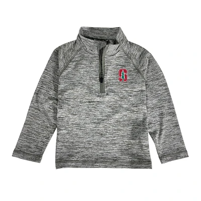 Toddler Garb Gray Stanford Cardinal Matthew Raglan Quarter-Zip Top