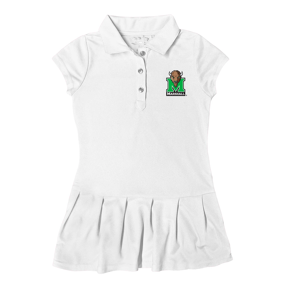 Girls Toddler Garb Marshall Thundering Herd Caroline Cap Sleeve Polo Dress