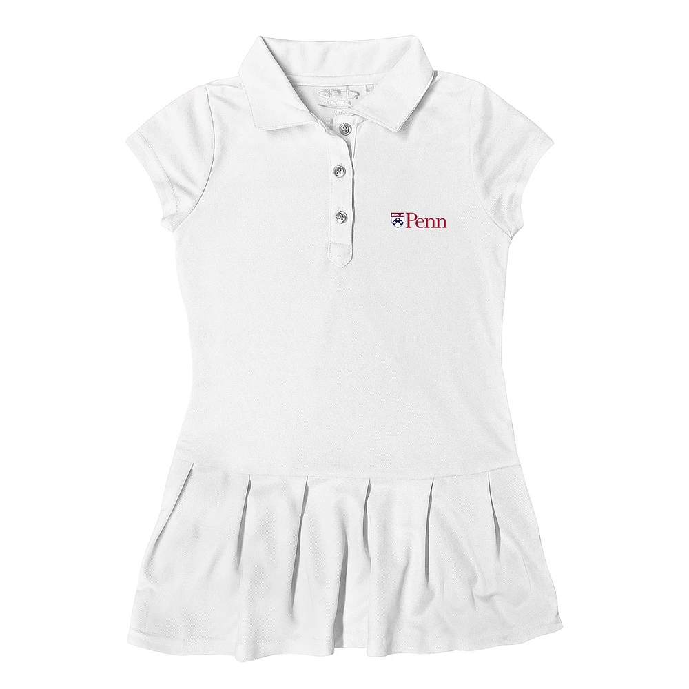 Girls Toddler Garb Pennsylvania Quakers Caroline Cap Sleeve Polo Dress