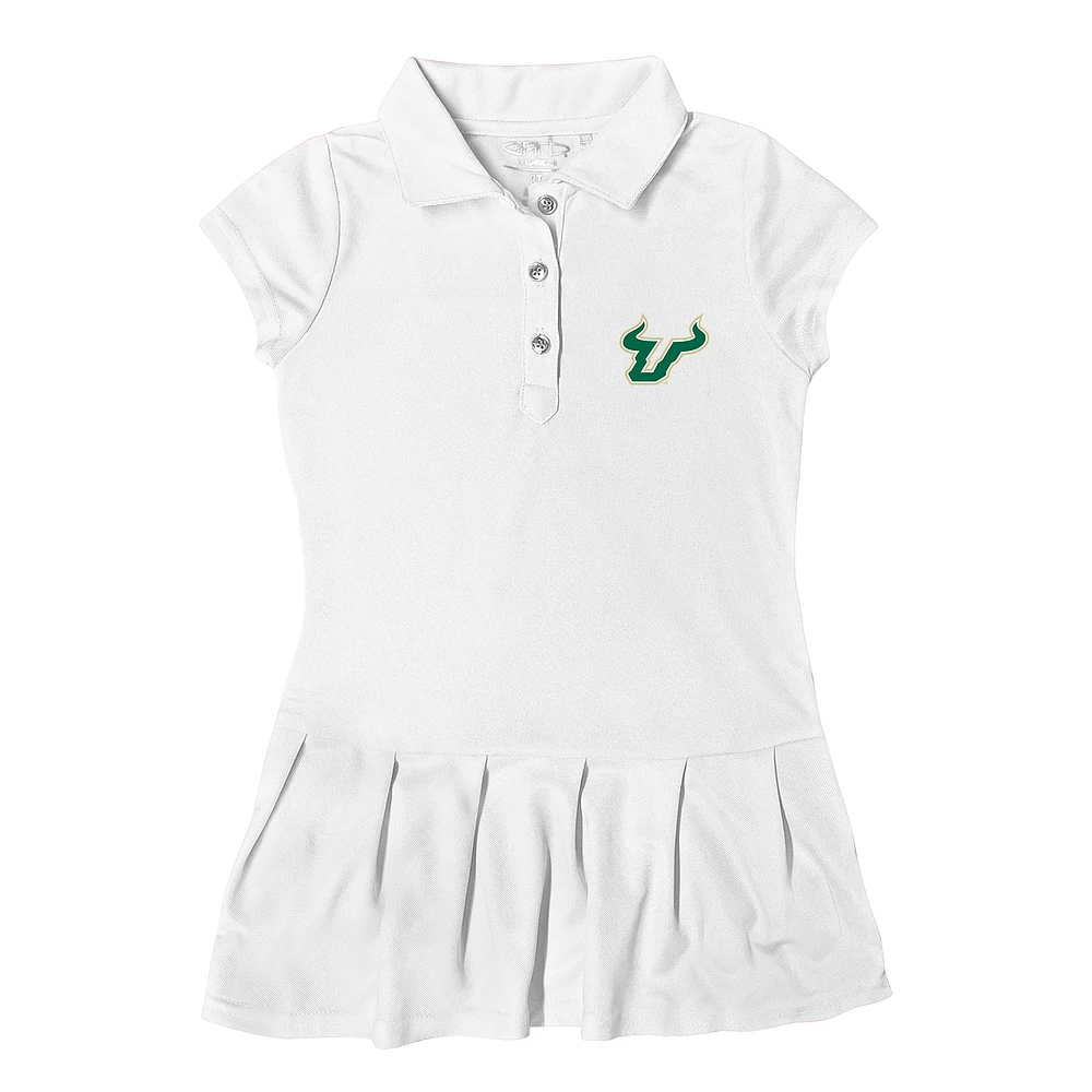 Girls Toddler Garb South Florida Bulls Caroline Cap Sleeve Polo Dress