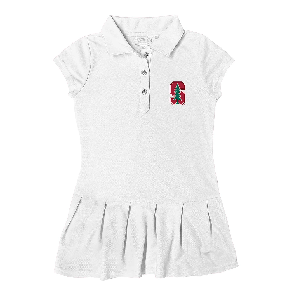 Girls Toddler Garb Stanford Cardinal Caroline Cap Sleeve Polo Dress