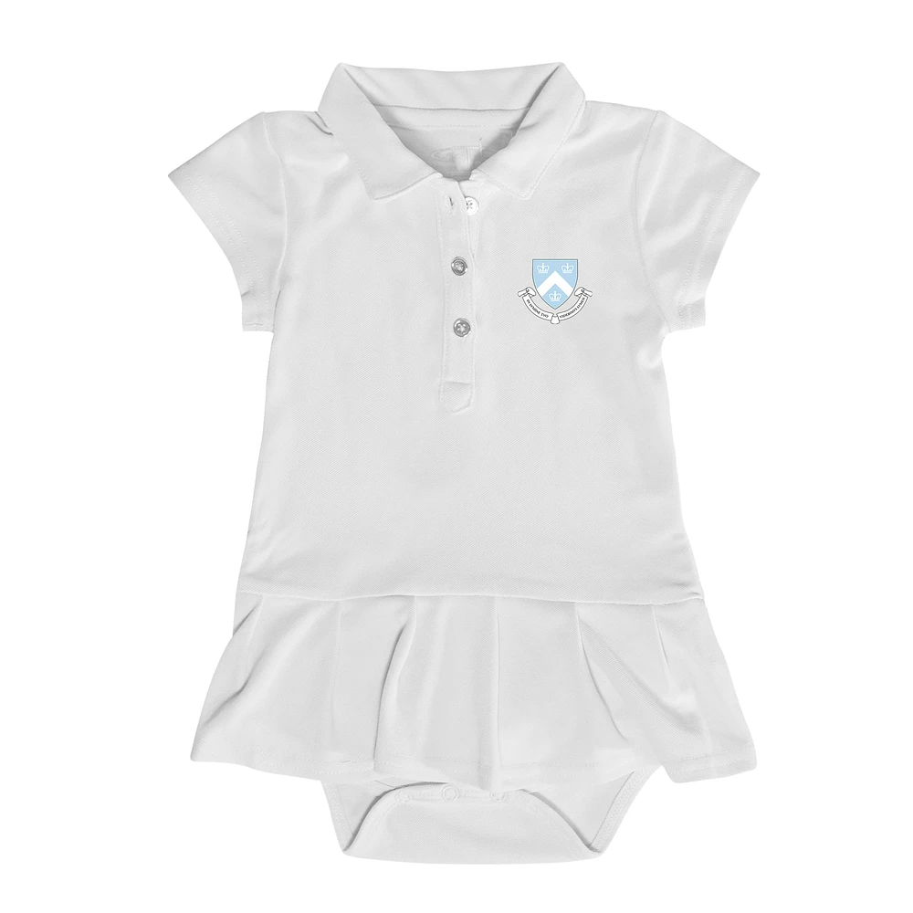 Girls Infant Garb Columbia University Caroline Cap Sleeve Polo Dress