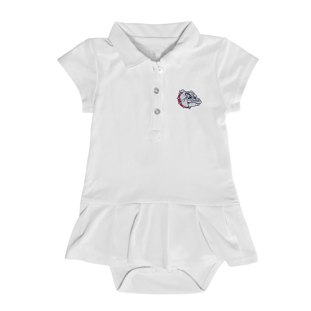 Girls Infant Garb Gonzaga Bulldogs Caroline Cap Sleeve Polo Dress