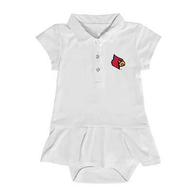 Girls Infant Garb Louisville Cardinals Caroline Cap Sleeve Polo Dress