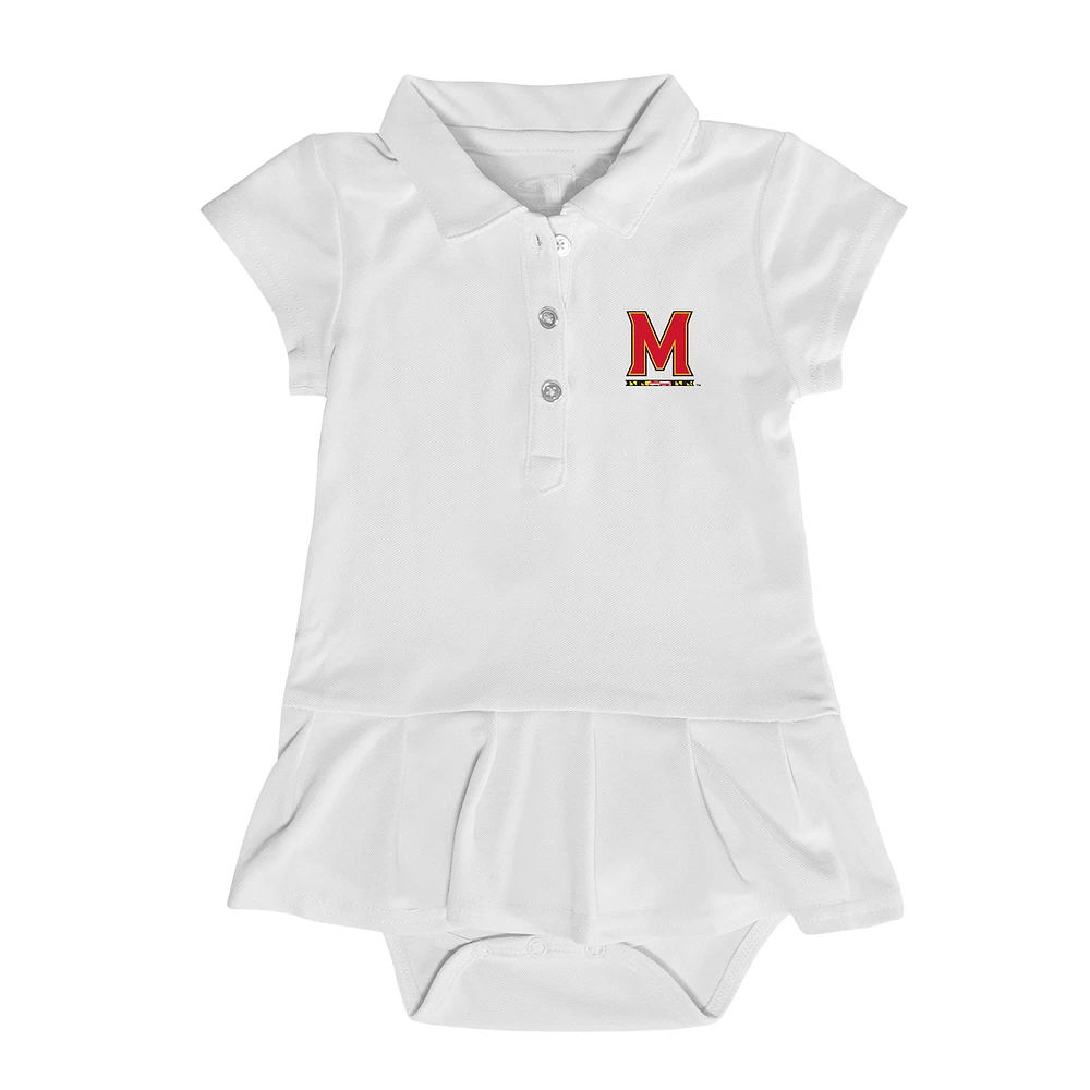 Girls Infant Garb Maryland Terrapins Caroline Cap Sleeve Polo Dress