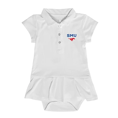 Girls Infant Garb SMU Mustangs Caroline Cap Sleeve Polo Dress