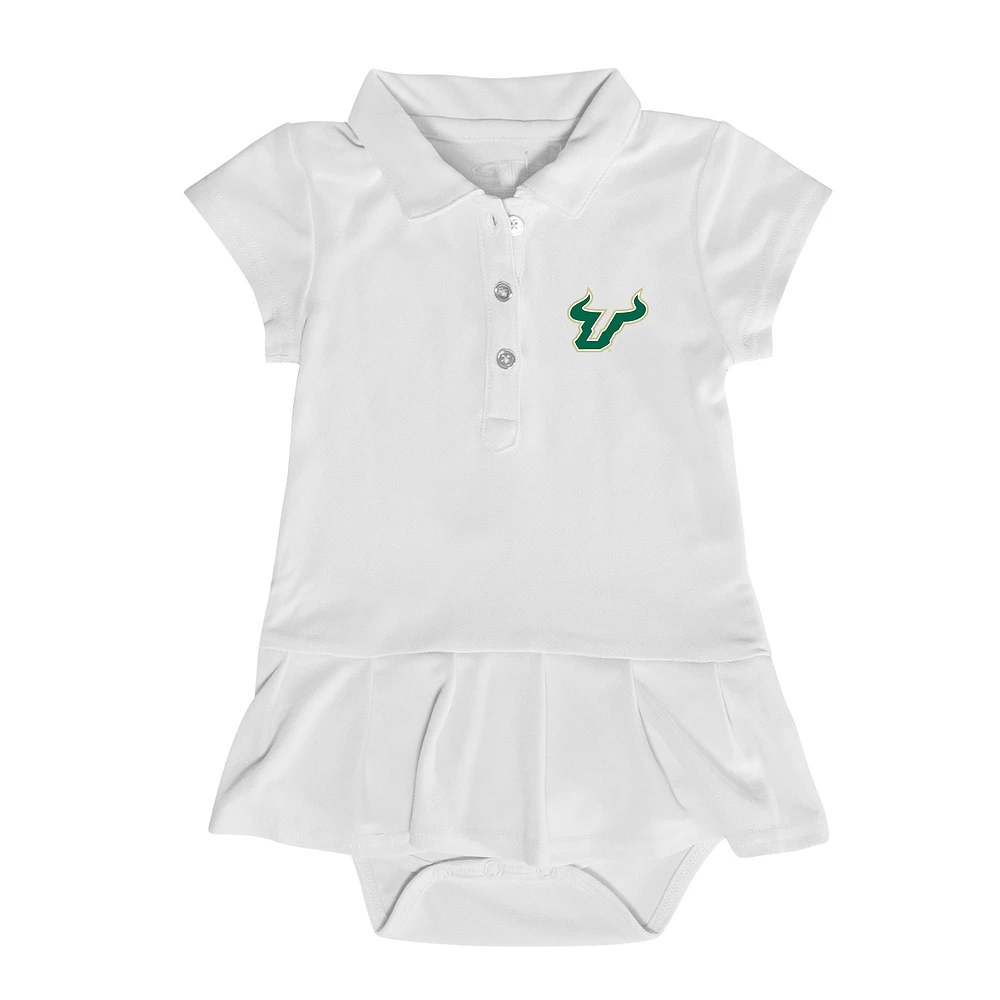 Girls Infant Garb South Florida Bulls Caroline Cap Sleeve Polo Dress