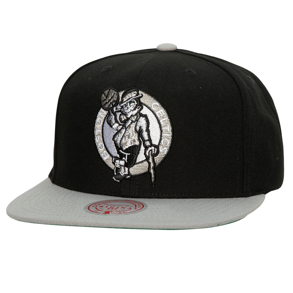 Men's Mitchell & Ness x Lids Black Boston Celtics Shady Snapback Hat