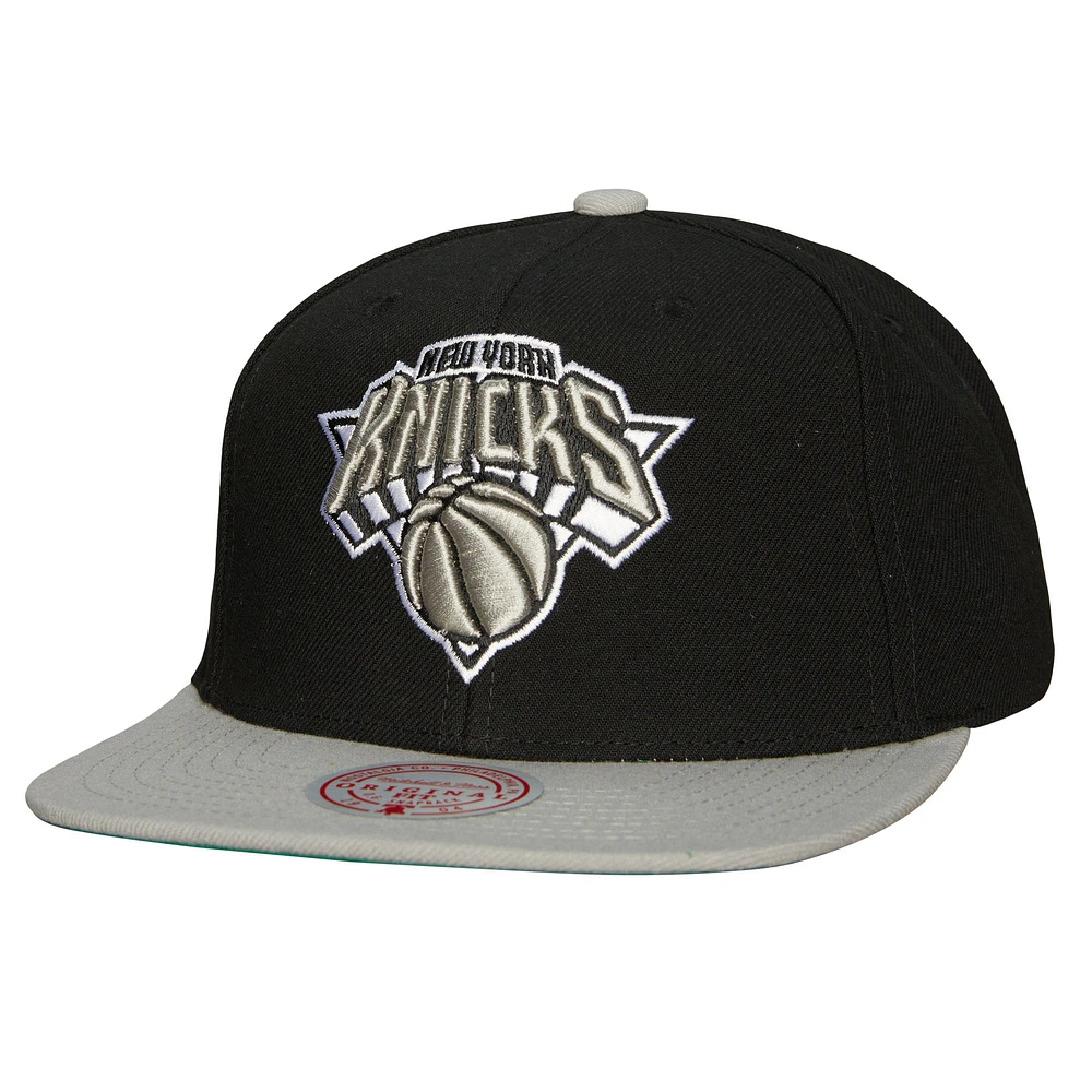 Men's Mitchell & Ness x Lids Black New York Knicks Shady Snapback Hat