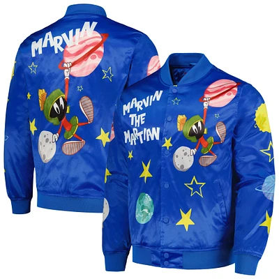Men's Freeze Max Royal Looney Tunes Graphic Satin Full-Snap Jacket
