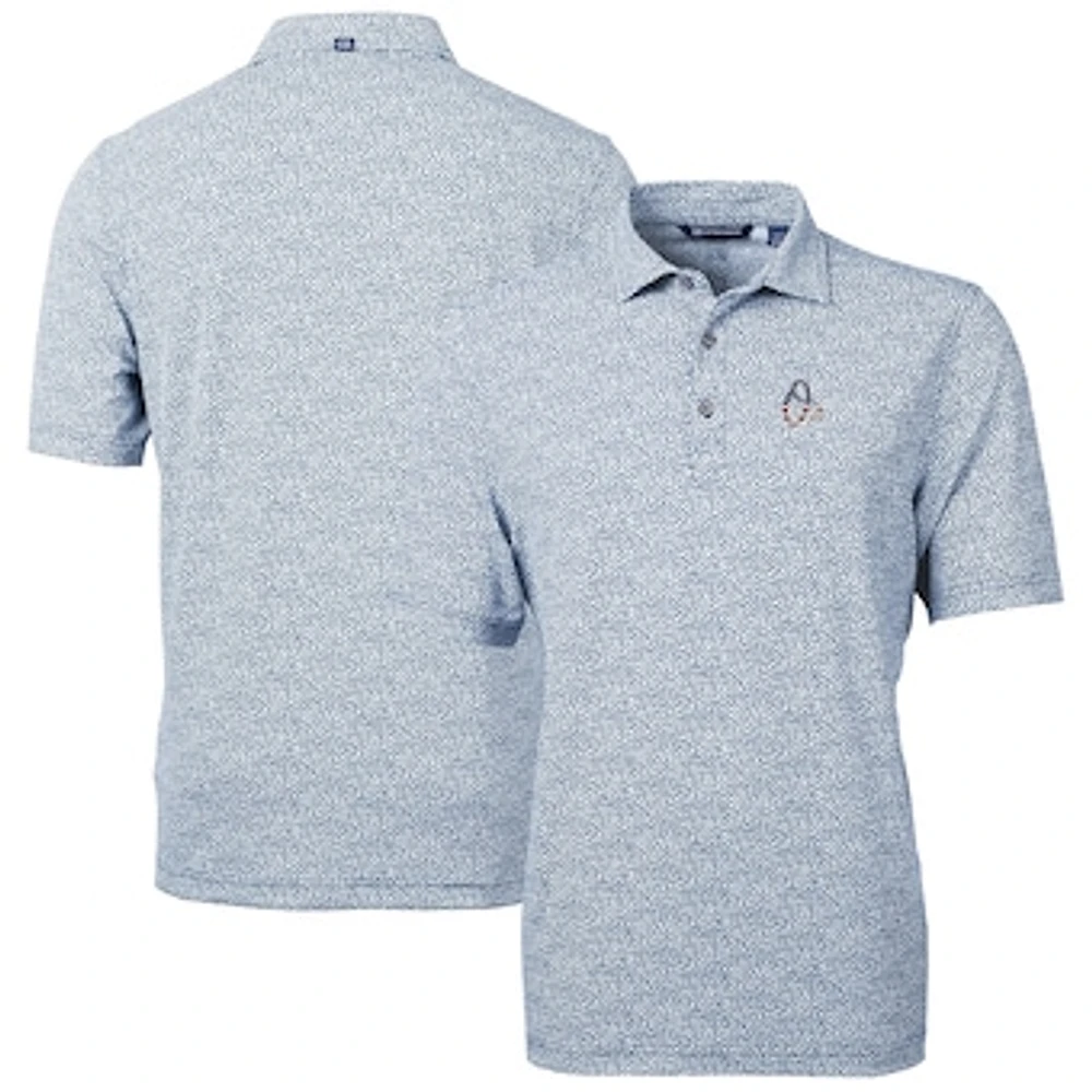 Men's Cutter & Buck Navy Baltimore Orioles Americana Logo Virtue Eco-Pique Botanical Recycled Polo