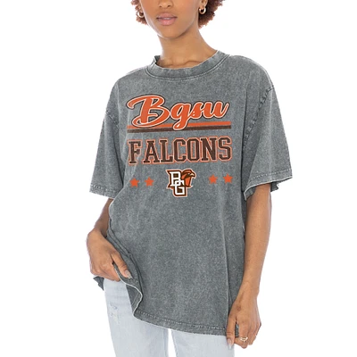 Women's Gameday Couture Gray Bowling Green St. Falcons Here To Play Oversized T-Shirt