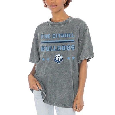 Women's Gameday Couture Gray Citadel Bulldogs Here To Play Oversized T-Shirt