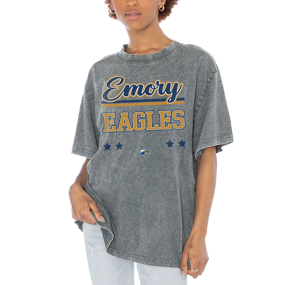 Women's Gameday Couture Gray Emory Eagles Here To Play Oversized T-Shirt