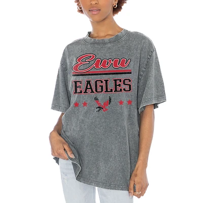 Women's Gameday Couture Gray Eastern Washington Eagles Here To Play Oversized T-Shirt