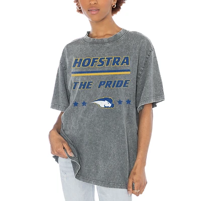 Women's Gameday Couture Gray Hofstra University Pride Here To Play Oversized T-Shirt
