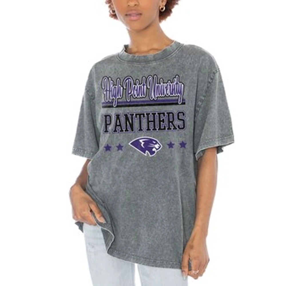 Women's Gameday Couture Gray High Point Panthers Here To Play Oversized T-Shirt