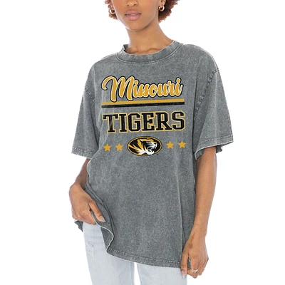 Women's Gameday Couture Gray Missouri Tigers Here To Play Oversized T-Shirt