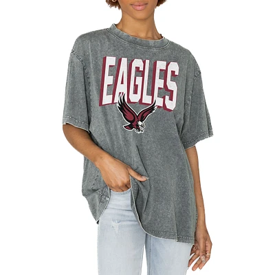 Women's Gameday Couture Gray Boston College Eagles Solid Defense Oversized T-Shirt