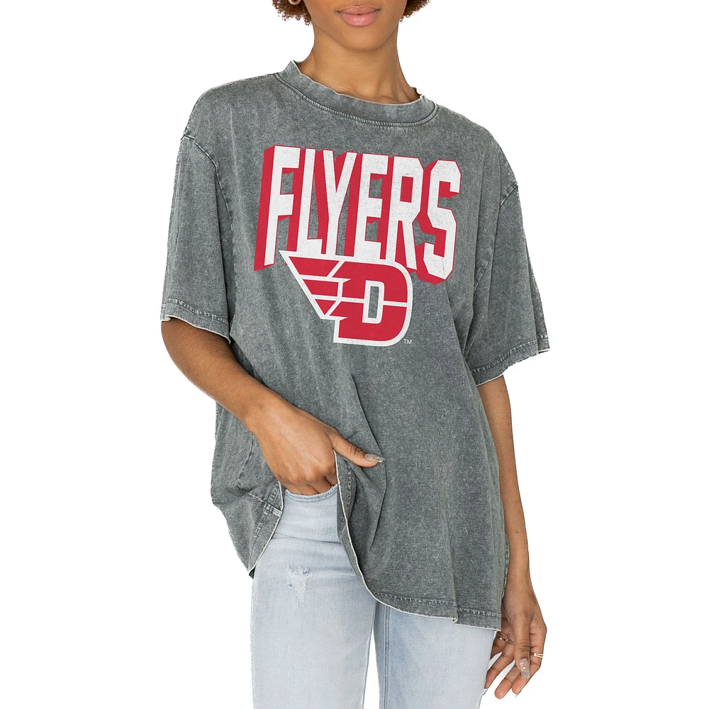 Women's Gameday Couture Gray Dayton Flyers Solid Defense Oversized T-Shirt