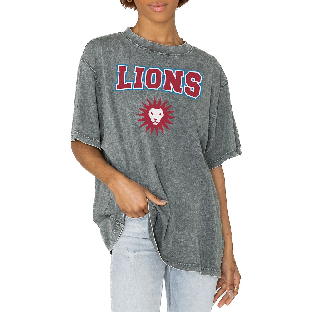 Women's Gameday Couture Gray Loyola Marymount Lions Solid Defense Oversized T-Shirt