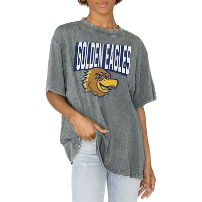 Women's Gameday Couture Gray Marquette Golden Eagles Solid Defense Oversized T-Shirt