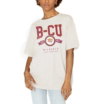 Women's Gameday Couture White Bethune-Cookman Wildcats Get Goin' Oversized T-Shirt