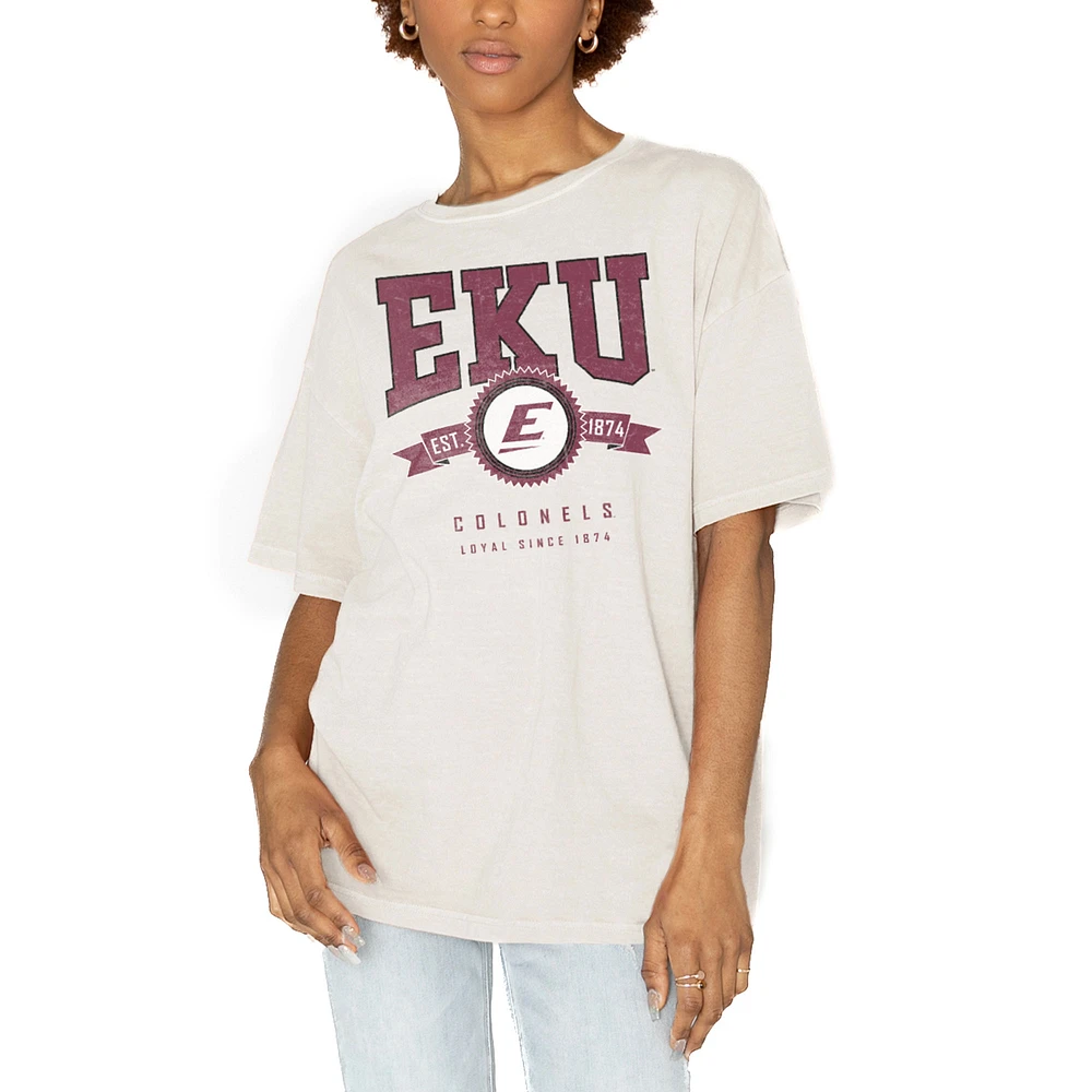 Women's Gameday Couture White Eastern Kentucky Colonels Get Goin' Oversized T-Shirt