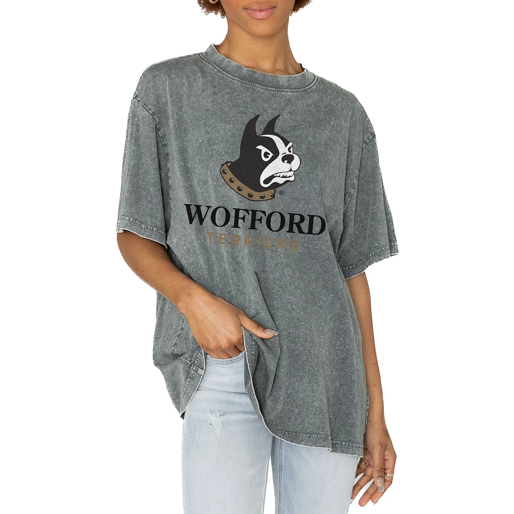 Women's Gameday Couture Gray Wofford Terriers Solid Defense Oversized T-Shirt