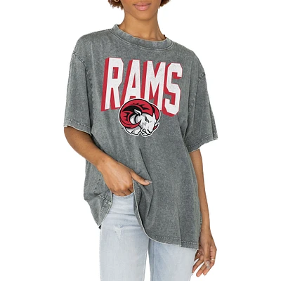 Women's Gameday Couture Gray Winston-Salem State Rams Solid Defense Oversized T-Shirt