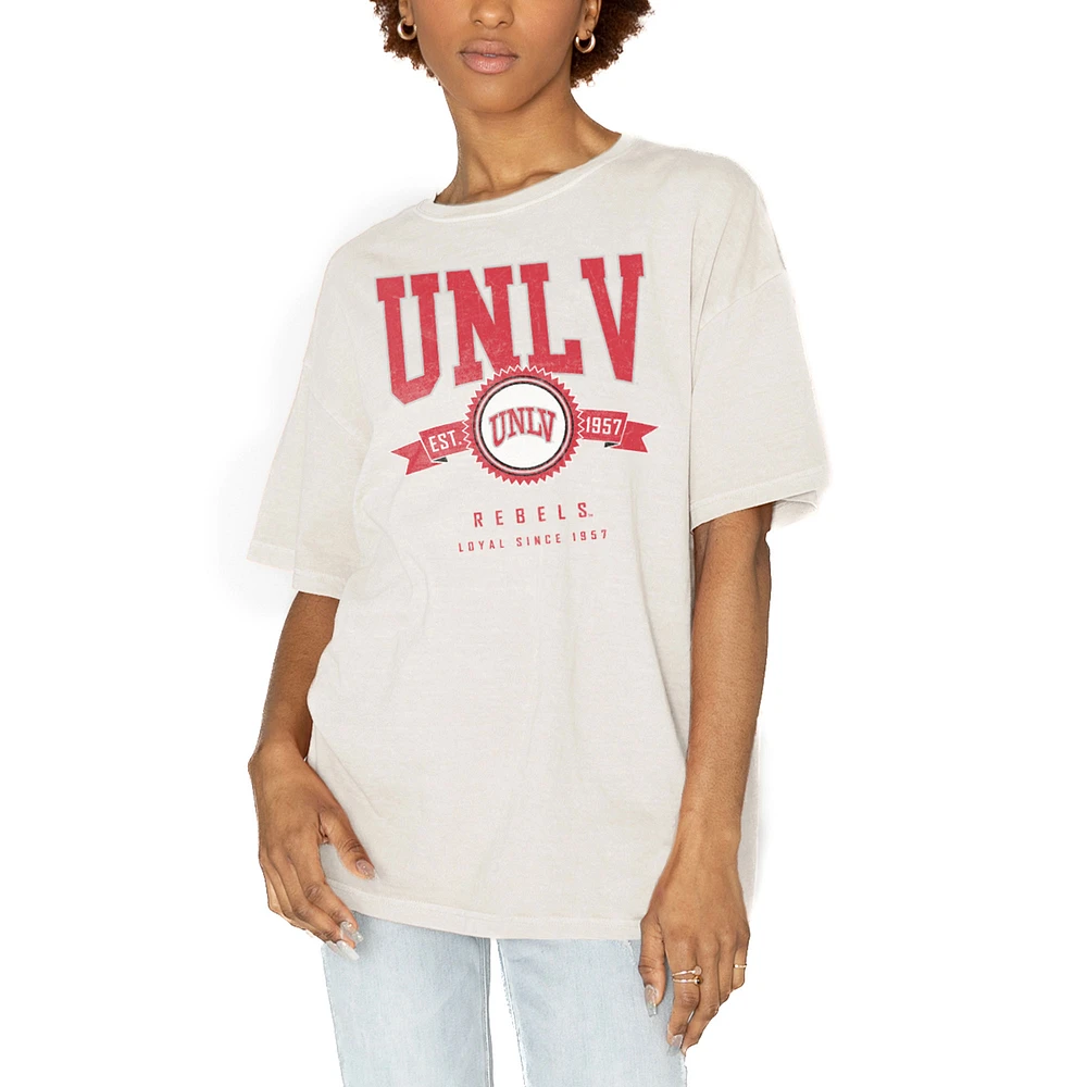 Women's Gameday Couture White UNLV Rebels Get Goin' Oversized T-Shirt