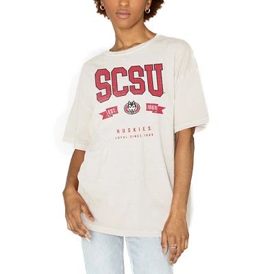 Women's Gameday Couture White St. Cloud State Huskies Get Goin' Oversized T-Shirt