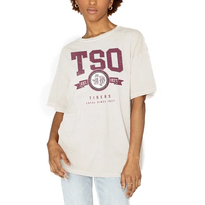 Women's Gameday Couture White Texas Southern Tigers Get Goin' Oversized T-Shirt