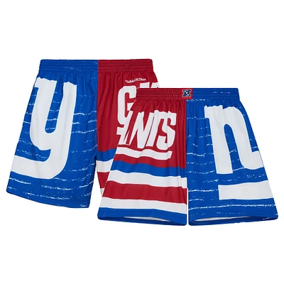 Men's Mitchell & Ness Royal New York Giants Jumbotron 3.0 Shorts