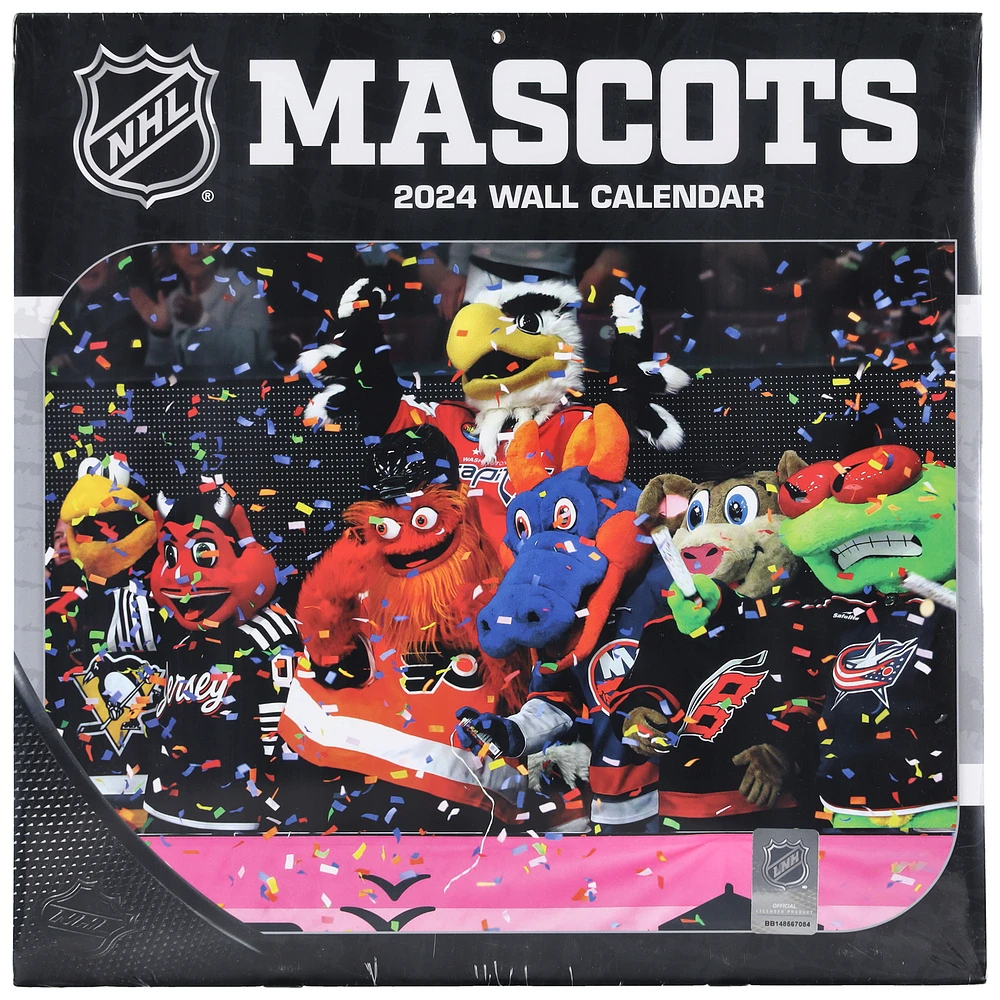 NHL 12" x 12" 2024 Mascots 16-Month Wall Calendar