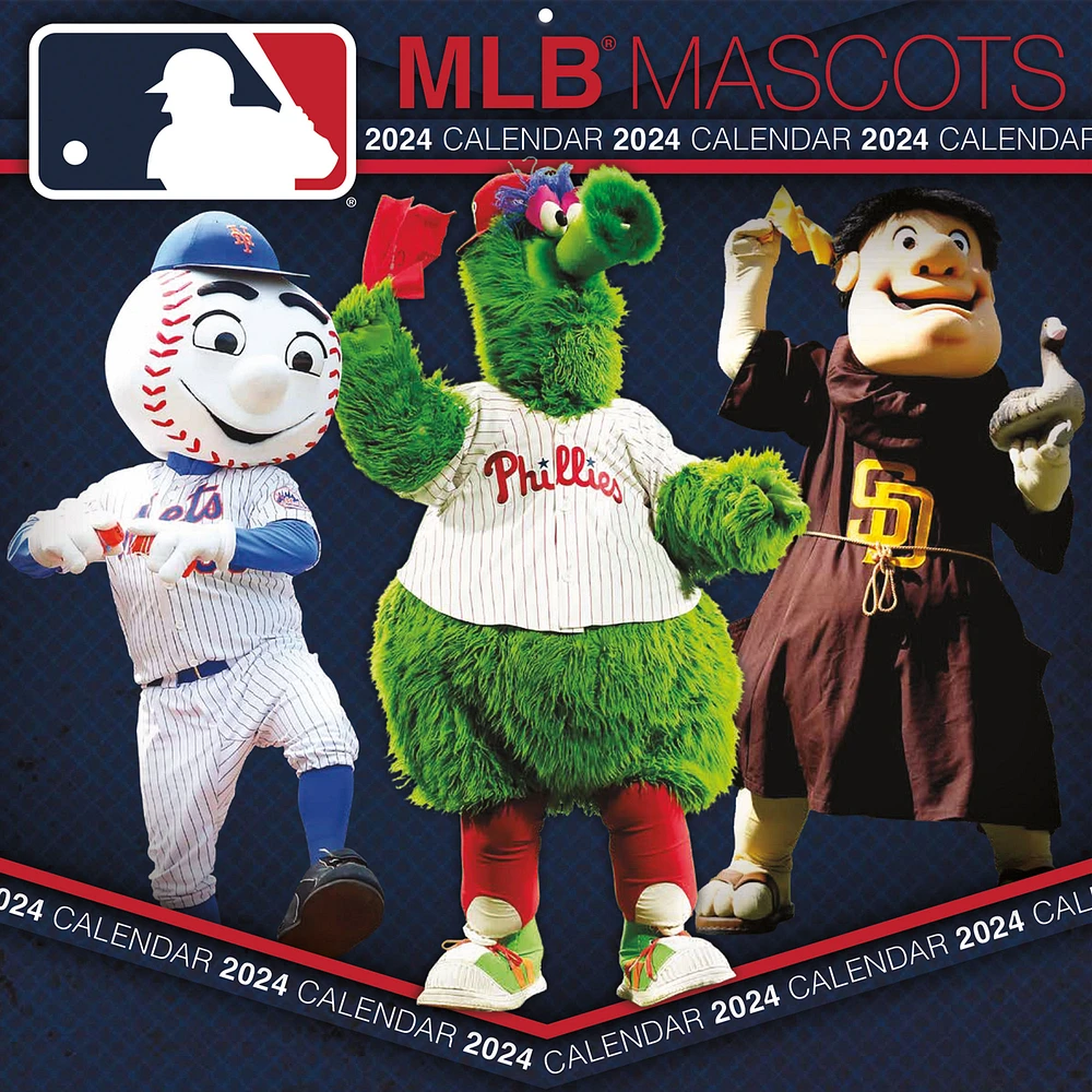 MLB 12" x 12" 2024 Mascots 16-Month Wall Calendar