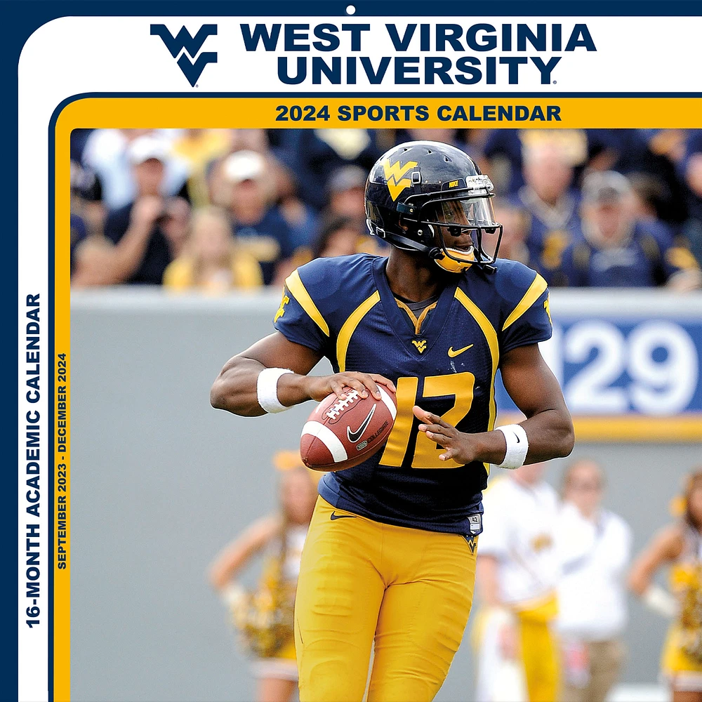 West Virginia Mountaineers 2024 12'' x 12'' Team Wall Calendar
