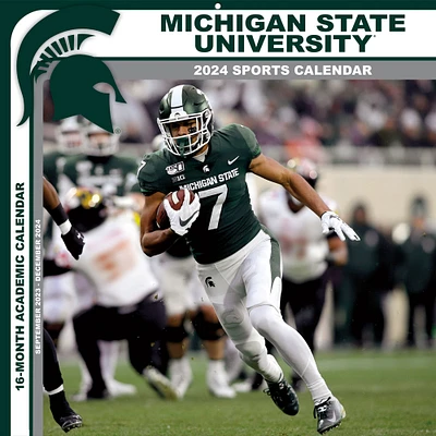 Michigan State Spartans 2024 12'' x 12'' Team Wall Calendar