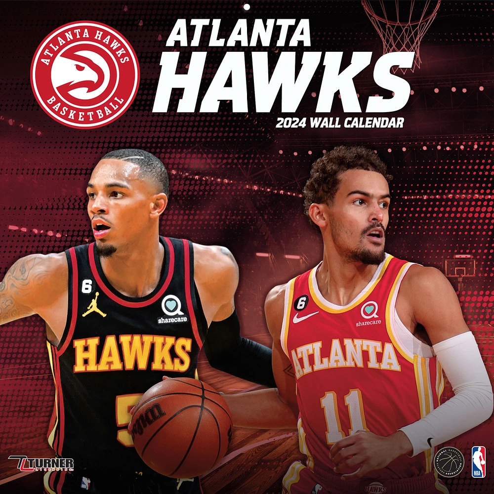 Atlanta Hawks 2024 12'' x 12'' Team Wall Calendar