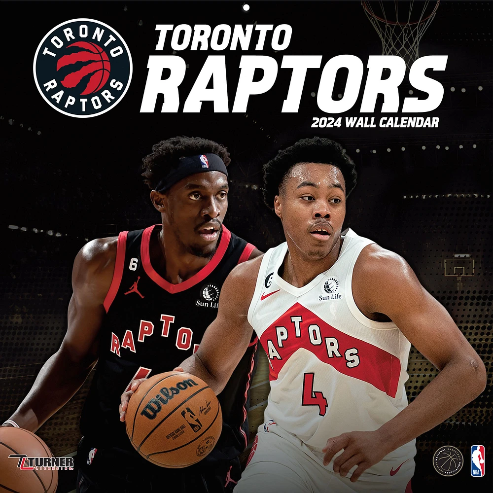 Toronto Raptors 2024 12'' x 12'' Team Wall Calendar