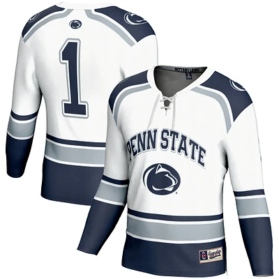 Youth GameDay Greats #1 White Penn State Nittany Lions Hockey Jersey