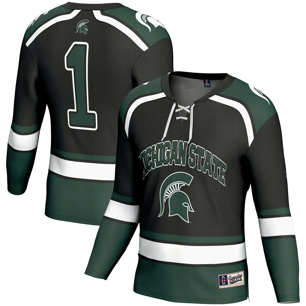 Men's GameDay Greats #1 Michigan State Spartans Hockey Jersey