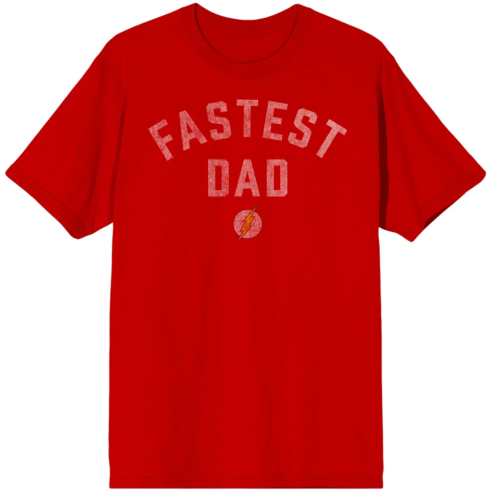 Unisex Red Flash Fastest Dad T-Shirt