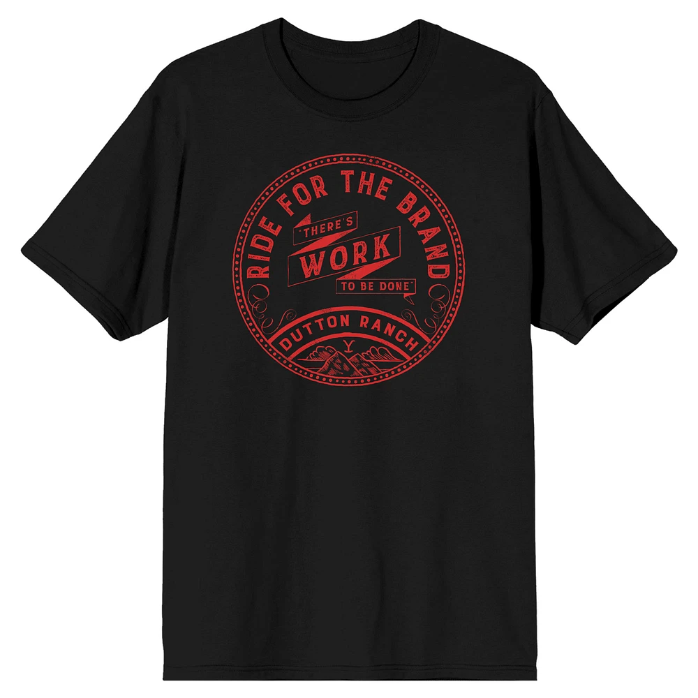 Unisex Black Yellowstone T-Shirt