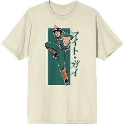 Unisex Natural Naruto Shippuden Might Guy T-Shirt