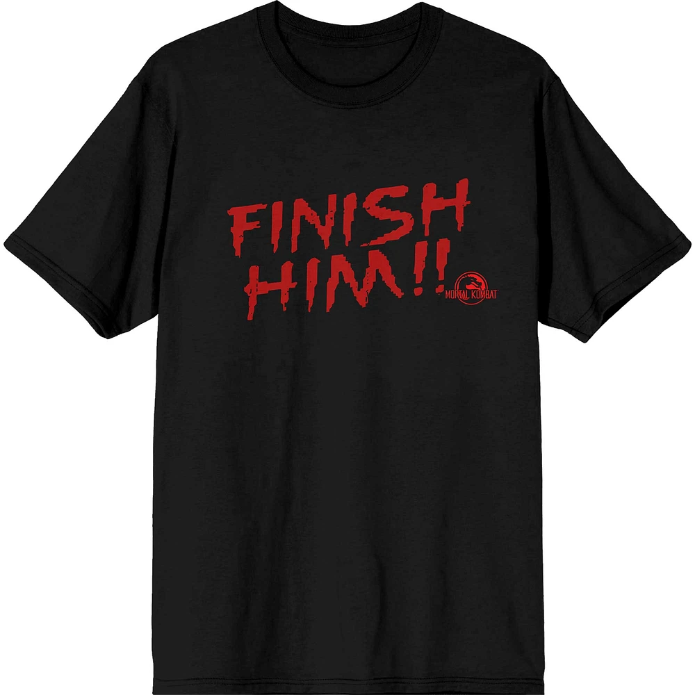 Unisex Black Mortal Kombat Finish Him T-Shirt