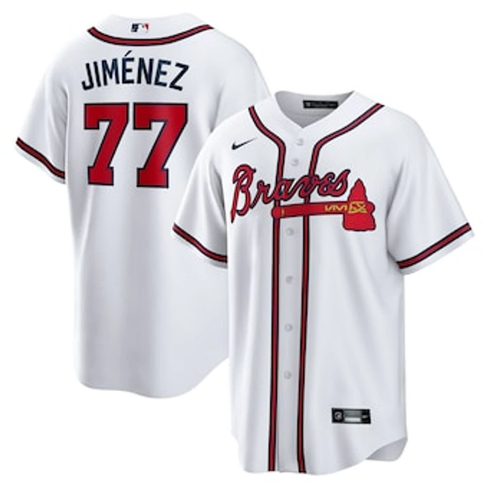 Men's Nike Joe Jiménez White Atlanta Braves Home Replica Player Jersey