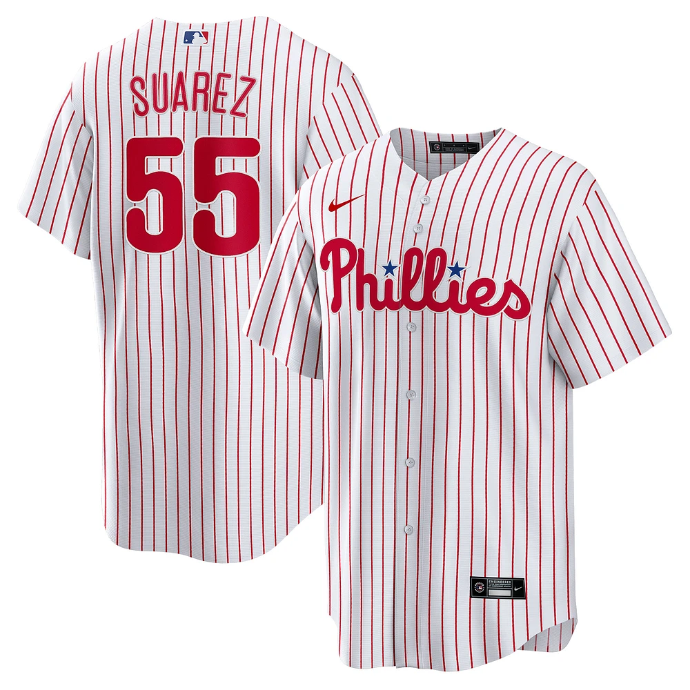 Men's Nike Ranger Suárez White Philadelphia Phillies Home Replica Player Jersey
