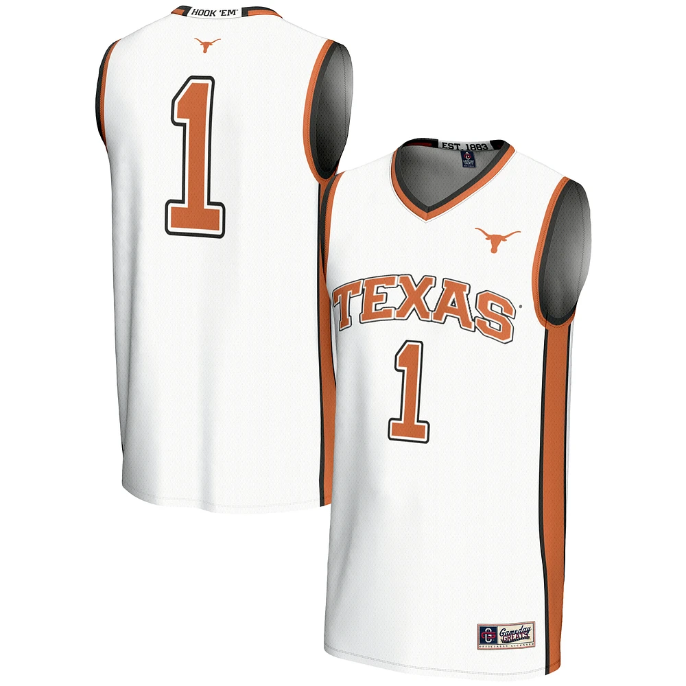 Youth GameDay Greats #1 Texas Longhorns Lightweight Replica Basketball Jersey